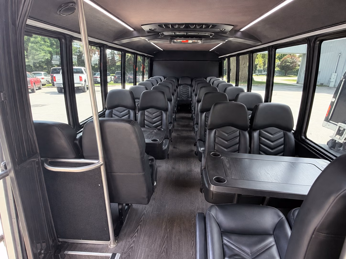 edison 18 passenger minibus interior