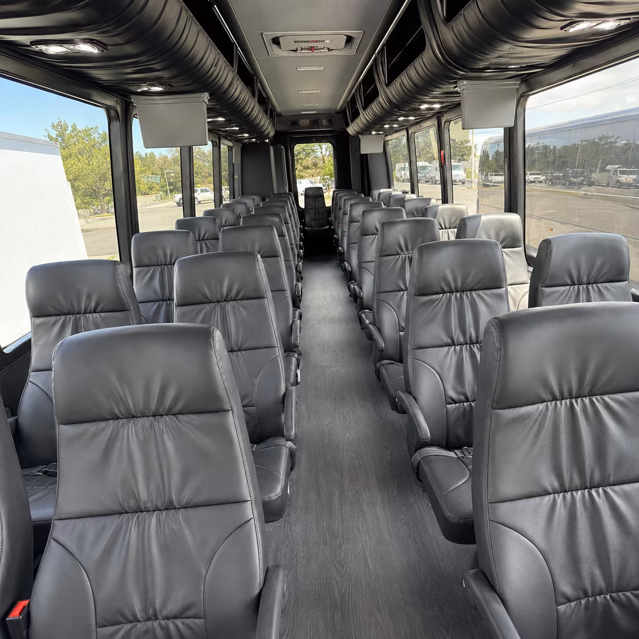 edison 28 passenger minibus interior