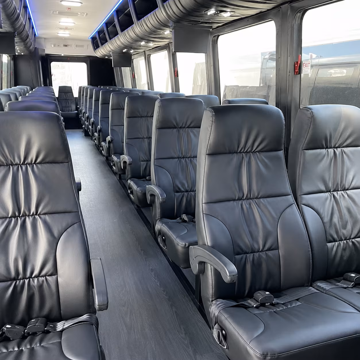 edison 35 passenger minibus interior
