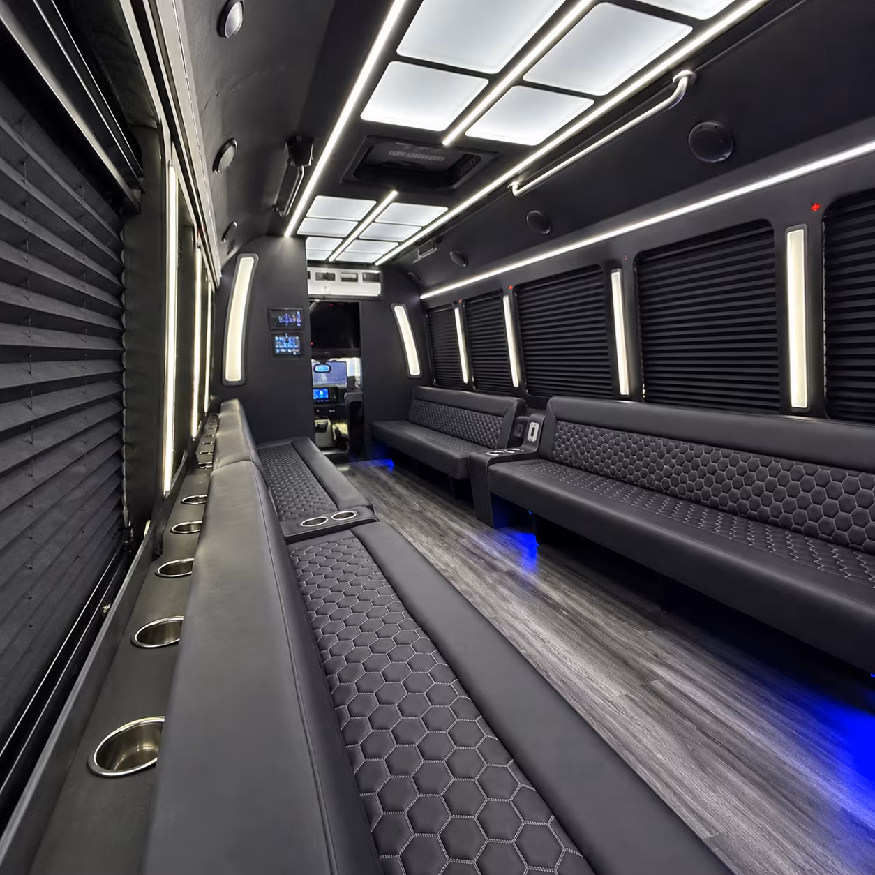 edison party bus interior