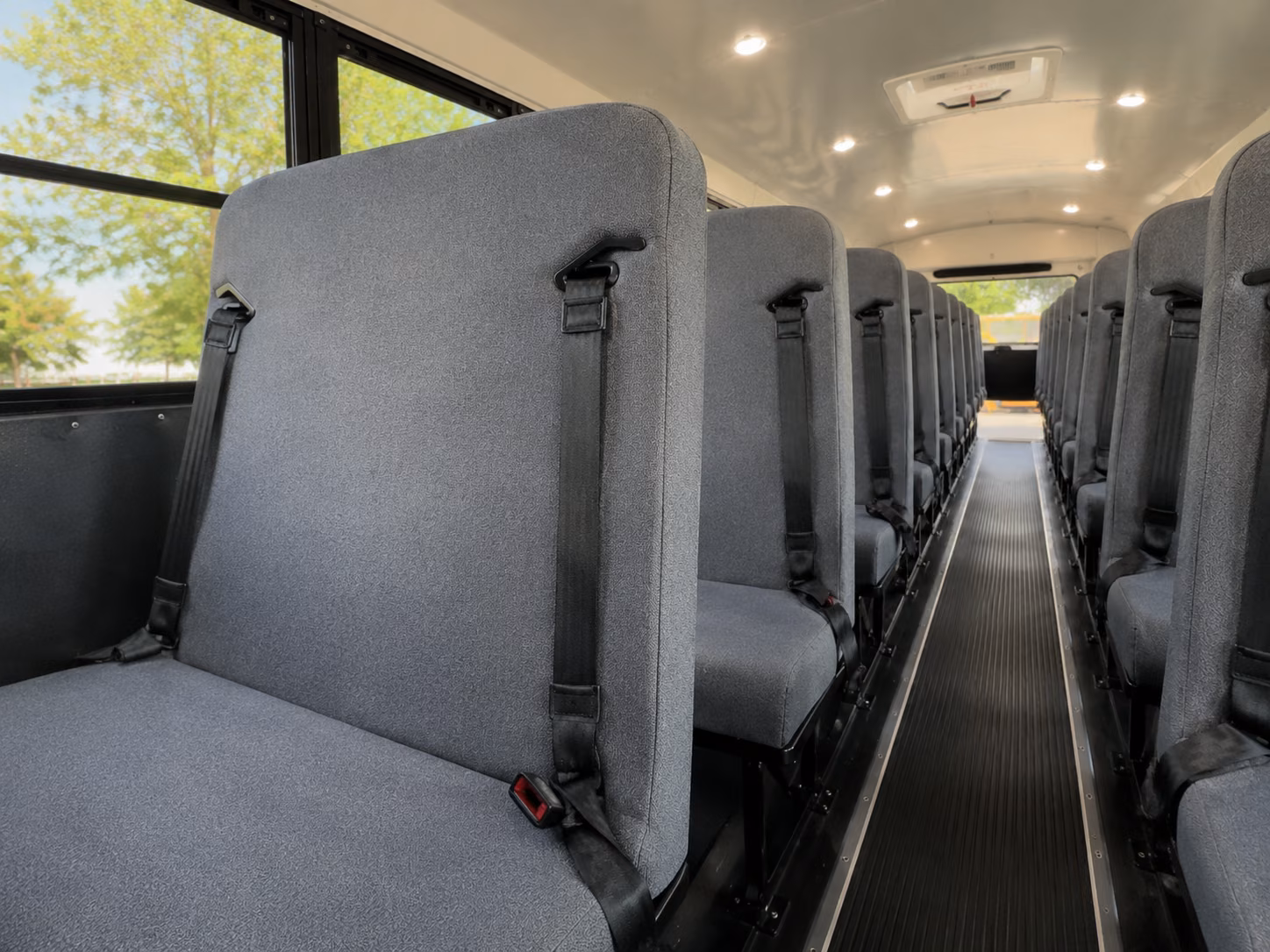 edison school bus inside